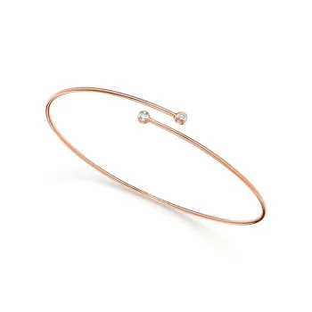 Diamond Hoop Single-Row Bangle