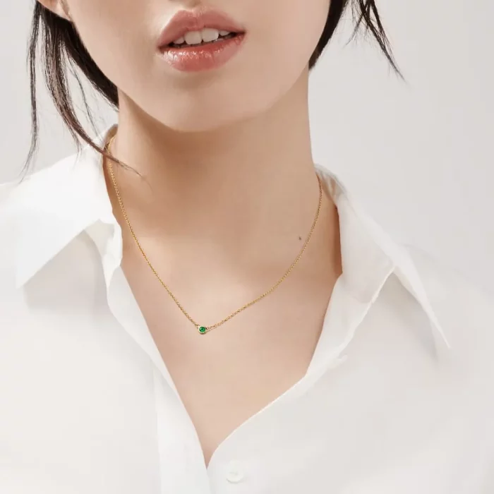 Color By The Yard Emerald Pendant - Image 2